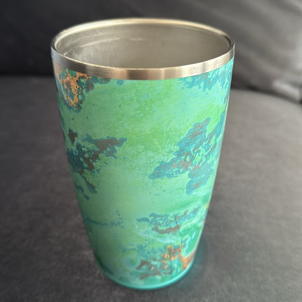 Swig Life Travel Mug Size 5x5 Color Marble Green Blue Yellow - Picture 6 of 8